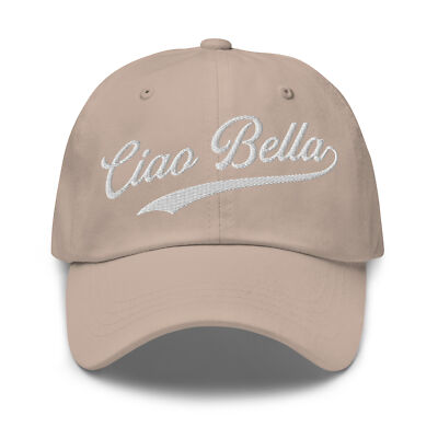 Ciao Bella Dad Hat with Embroidery - Ciao Bella Dad Hat | eBay display picture 2