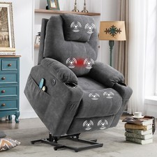 Electric Lift Recliner Chair with Heat Massage Power Lift Recliner for Elderly