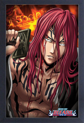 BLEACH RENJI RED HAIR 13x19 FRAMED GELCOAT POSTER ANIME TV SERIES