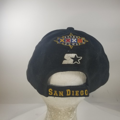 Super Bowl XXXII StrapBack Hat Cap Starter The Right Hat San Diego 1998 Vintage - Picture 3 of 8