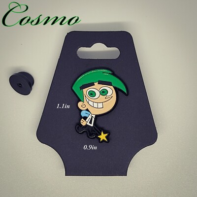Fairy Odd Parents ''Fairy Cosmo'' Pin, Replacement Back Included