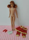1960s Mattel Barbie Skooter Fashion Doll Titian Red Head Japan Wooly Pjs Shoes