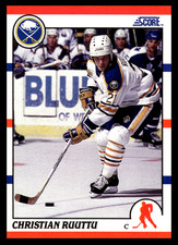 1990-91 Score Canadian Christian Ruuttu #77 Buffalo Sabres NHL Hockey Base Set