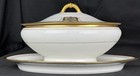 1900 Antique Haviland Porcelain Sauce Server Fast Stand & Cover Oriental Design — photo 2