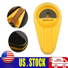 Galiner Travel Ceramic Cigar Ashtray W/ 1 Slot Holder Mini Pocket Portable Gift