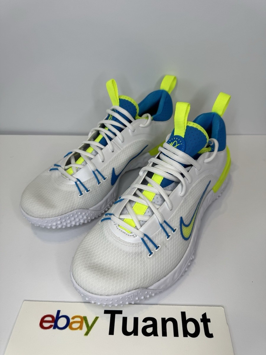 Size 10 - Nike Huarache 9 Elite TF LAX SE White Volt Vivid 