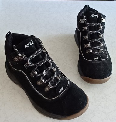 Women's Hiking RYKA Terrain Boot Women's Black Suede Outdoor Ankle Boots Size 7M