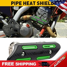 Heat Pipe Shield Protector Guard Cover Green For Yamaha Honda Kawasaki KTM KTM
