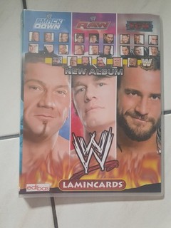WWE Lamincards Album 2007 Edibas nicht vollständig Sammelmappe