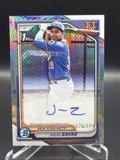 2024 Bowman Chrome - Prospect Autographs Julio Zayas #CPA-JZ Refractor /499 (AU,