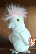 Ty Beanie Babies KuKu White Cockatoo Plush Retired Original 1997 