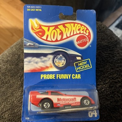 Hot Wheels Red Ford Probe Funny Car Motorcraft #84 Blue Card | eBay