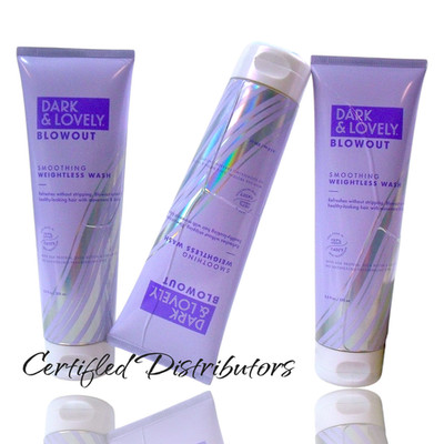 (3-Pack) Dark & Lovely Blowout Smoothing Weightless Wash 3 x 8.5 oz. Tubes - New