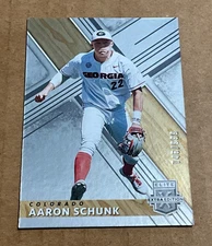 2019 Panini Elite Extra Edition # 62 Aaron Schunk /999 Colorado Rockies