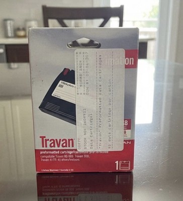 NEW IMATION 4/8GB NS8 Travan Data Cartridge QIC Preformattata (x2)