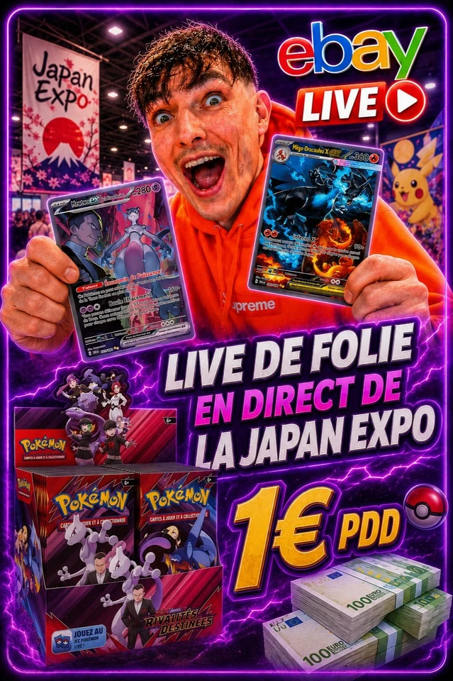 🥳JAPAN EXPO LIVE BOXBREAK + GIVE POKÉMON  🎁