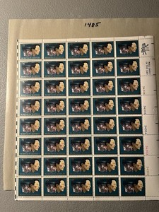 Scott#1485 Robinson Jeffers 8cent US  Full Sheet Of 40 MNHOG