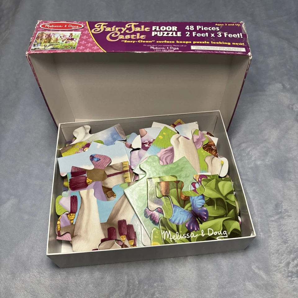 Melissa & Doug 童话城堡地板拼图 48 件 — 第 4/4 张图片