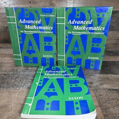 Saxon Advanced Math Book Set 2nd Edition Teacher's, Textbook, Tests/Solutions