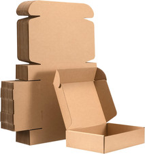 12X9X3 Shipping Boxes Set of 20, Medium Kraft Corrugated Cardboard Boxes
