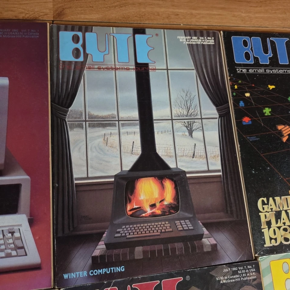Lot of 11 Vintage BYTE Magazines from 1982 Retro Computing ibm apple mac - Image 4 of 4