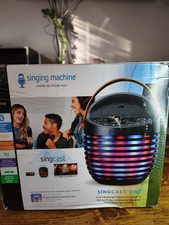 NEW Singing Machine Singcast One Karaoke System Wireless Mic Speaker Video Cast
