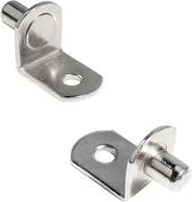 1/4 Inch (6.35mm) Shelf Pins L-Shaped Metal inch ( 6.35mm ), Silver 