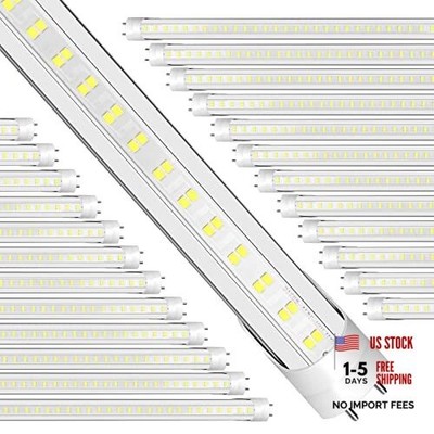 ONLYLUX 24 Pack 4ft LED Bulbs T8 T10 T12 Tube Light, 28W 5000K Clear 24P