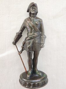 Vintage Peter The Great Bronze Figurine Statue
