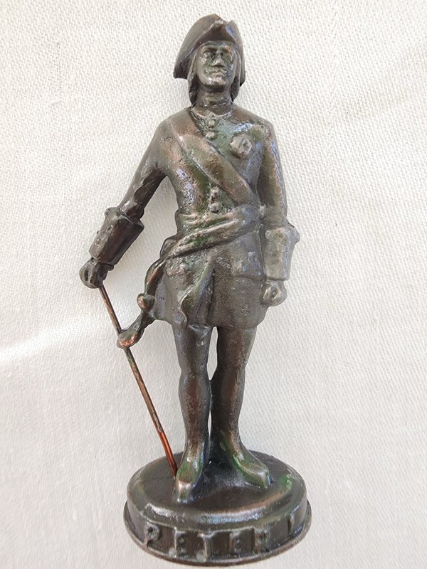Vintage Peter The Great Bronze Figurine Statue