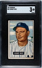 1951 Bowman Johnny Mize #50 SGC 3