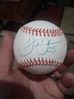 Frank Thomson Autographed Baseball No Coa Ball Stand Come With Ball