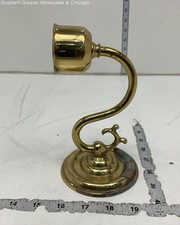 Vintage 1970's Brass Wall Candle Sconce