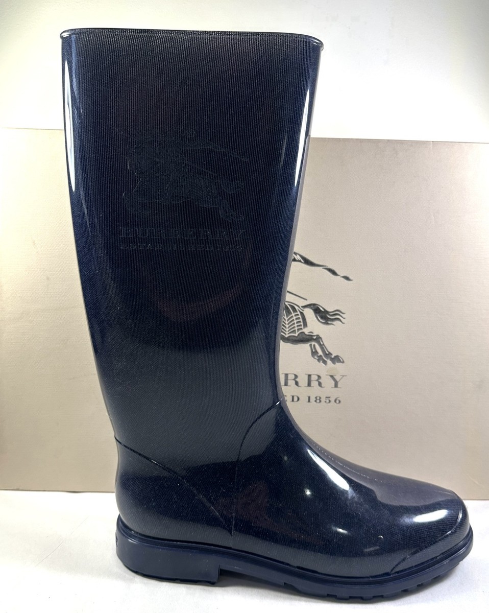 Burberry Classic Indigo Blue Rainboots size 38 , 7 US | eBay