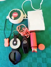 BASIC CAMPING HIKING SURVIVAL KIT 6 Pc Compass Whistle + Extras NEW FREESHIP