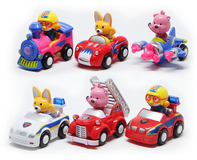 Pororo der kleine Pinguin Kinder Fahrzeug Spielzeug Set - ABS Mini Cars & Pla...