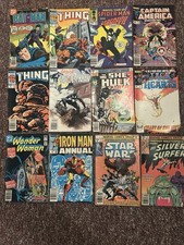 Mix of Mostly Marvel and DC Comic Books Lot of 12 All Different Vintage 1980s