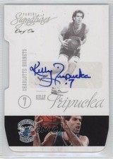 2012-13 Panini Signatures Platinum Die-Cut 1/1 Kelly Tripucka #144 Auto 0c3