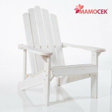 SEDIA Poltrona legno rustico abete bianco h90 Kit giardino balcone sdraio relax