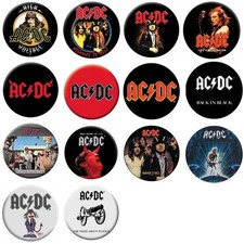 AC/DC Button Anstecker Groß · Band, Angus, ...