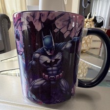 Batman Purple/Black Ceramic Porcelain Mug 11 fl oz Decorated Comic Heroes