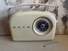 Bush Classic Retro FM Radio Cream 411/9021 Reproduction - Working No Power Lead