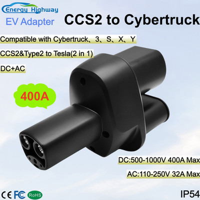 CCS2 to Cybertruck 400A EV Charger Adapter Electric Vehicle Adapter CCS2-Tesla