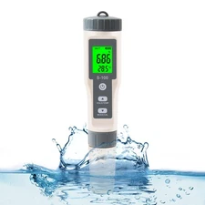 TDS Meter,4 in 1 Water Tester TDS/Salt/Temp/EC Meter,High Accuracy TDS Meter ...