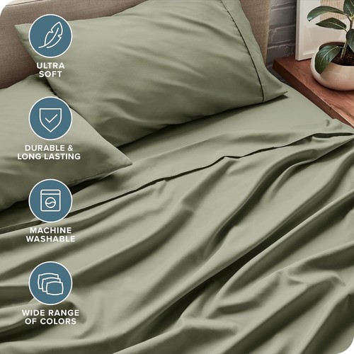 Luxurious 1800 Thread Count California King Sheet Set - Deep Pocket Design - Picture 6 of 11