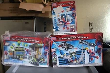 Mega Bloks The Amazing Spiderman 3 sets 91351, 91348, & 91330 Brand New Huge Lot