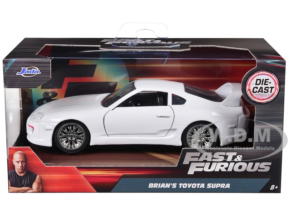 Brian's Toyota Supra White Fast & Furious 1/32 Diecast by Jada 97346  
