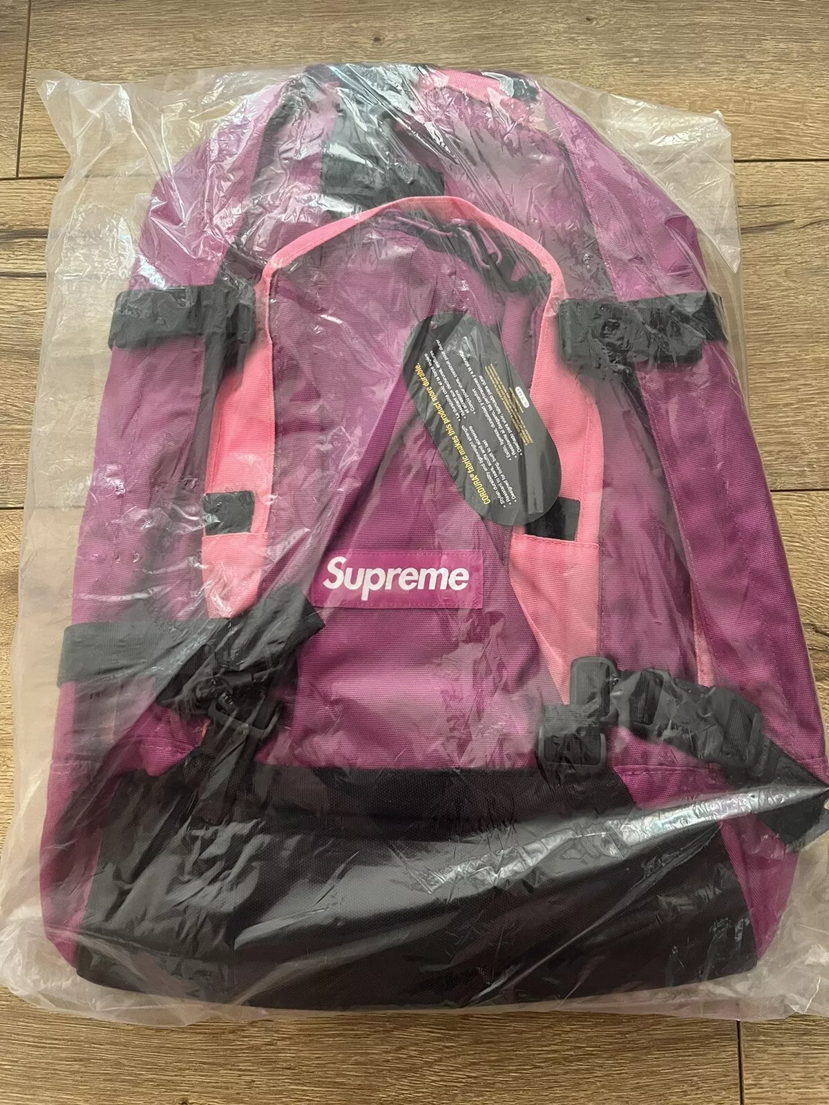 Sac à dos Cordura neuf Supreme New York 2019 rose magenta FW19 rare