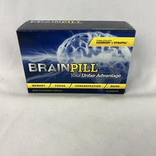 Brain Pill Faster Memory Focus Mental Stamina Supplement 60 Tablets Ex 5/25