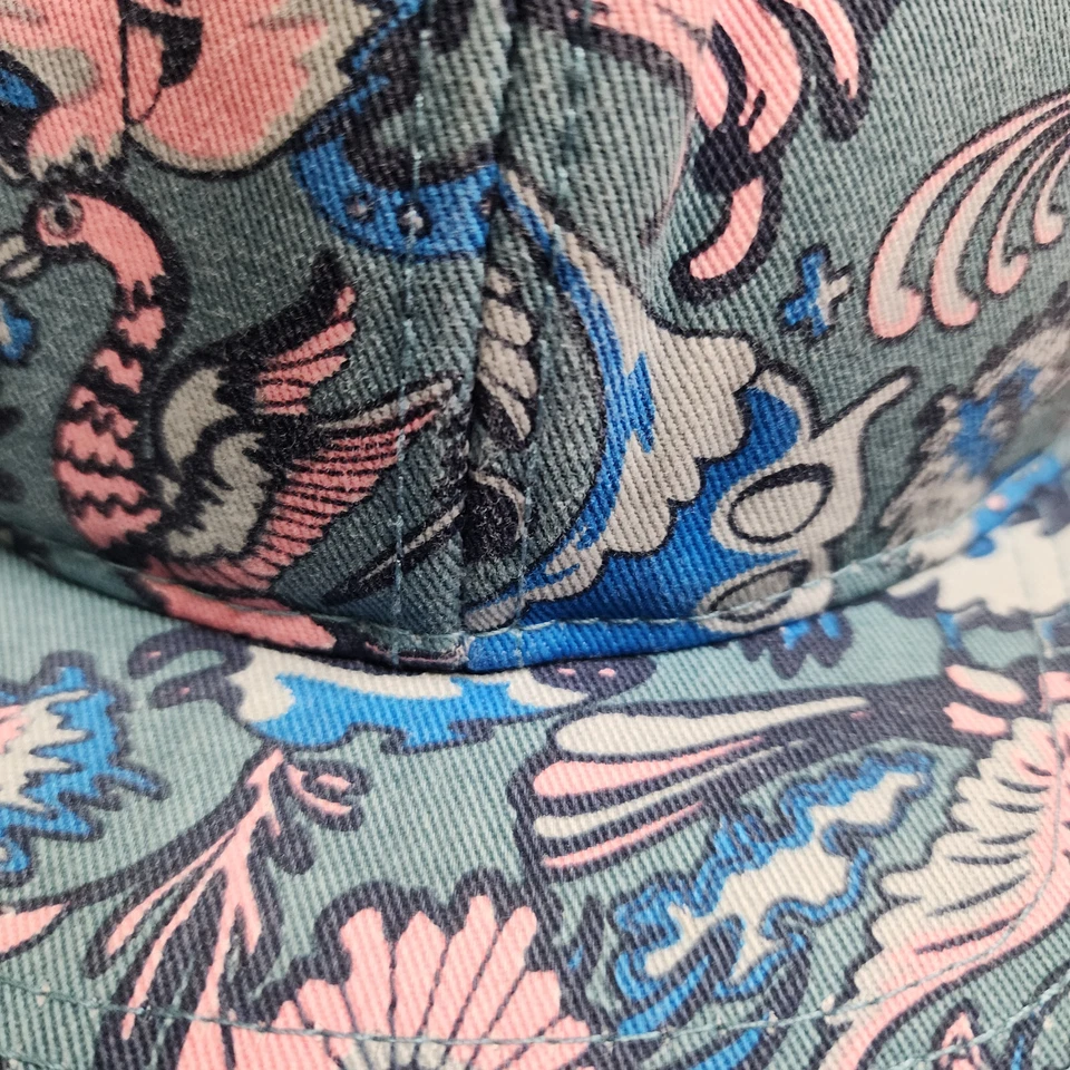 Rosa Delfín Floral Raro Difícil de Encontrar Snapback Sombrero Ajustable Streetwear Gorra Foto 2 de 4